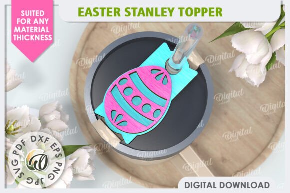 3D Easter Stanley Topper Laser Cut: Digital Design Guide