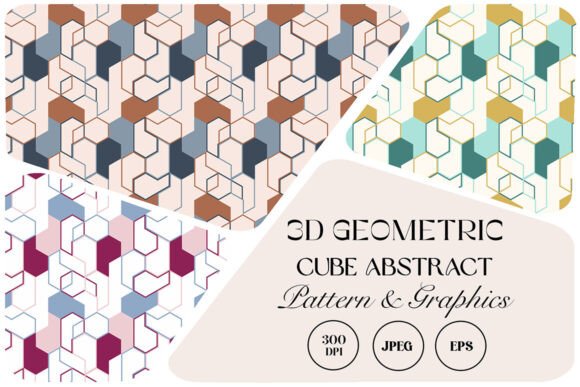 3D Geometric Cube Abstract Pattern: A Modern Design Solution for Creative Projects