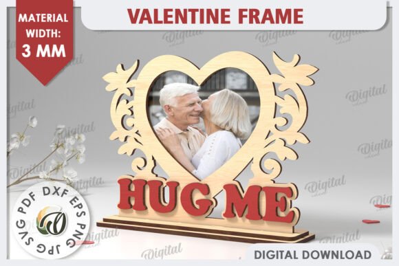 3D Valentine’s Photo Frame Laser Cut: A Digital Design Solution