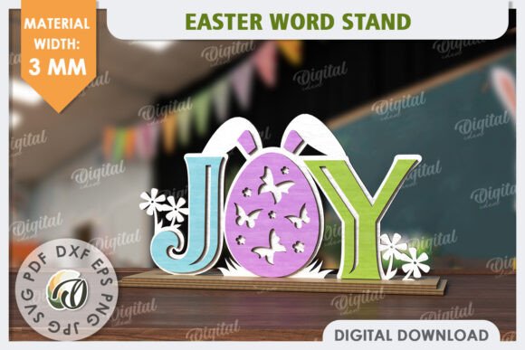 Easter Stand Laser Cut 3D Easter Decor