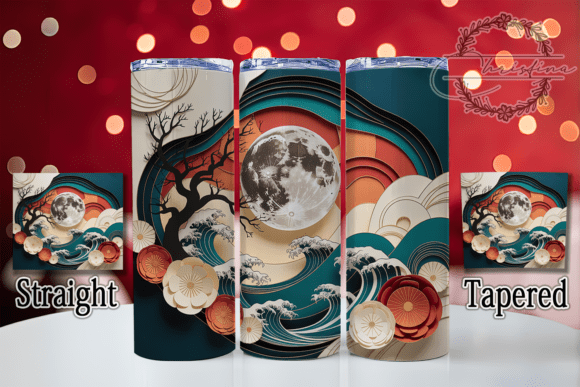 Embracing the Elegance of the 3D Moonlight Asian Paper-Cut Festival for Custom Drinkware Design