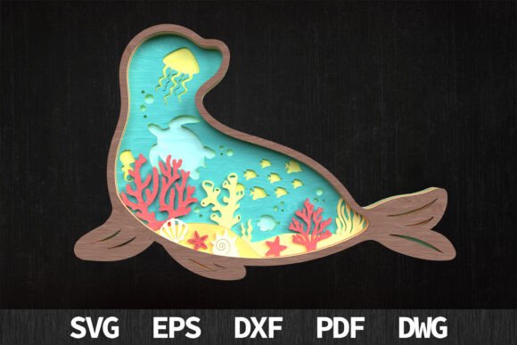 Evaluating the Seal Ocean Scene 3D SVG Laser Cut for Advanced Crafting Projects