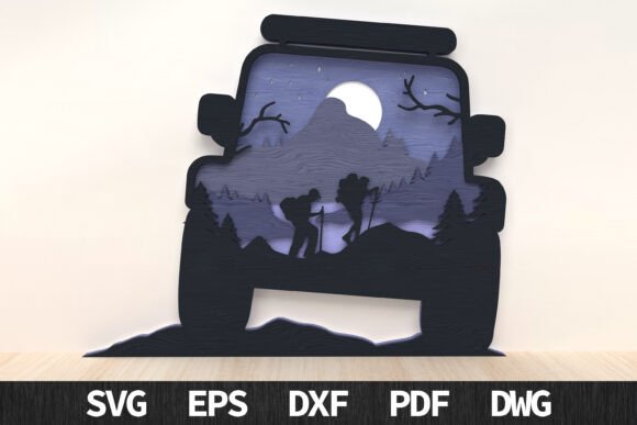 Hikers Moonlight 3D Scene: Unlocking Creative Potential Across Digital and Physical Projects