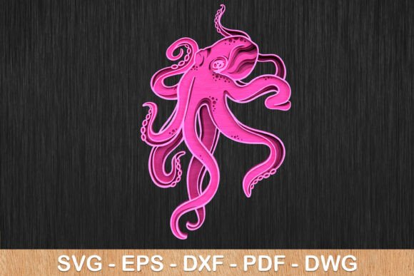Octopus 3D Layered Laser Cut: Transforming Digital Files into Tangible Art