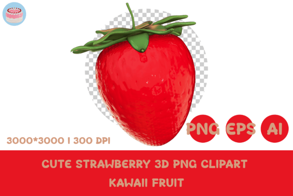 The Strategic Advantage of Cute Strawberry 3D PNG Clipart Kawaii in Modern Digital Design