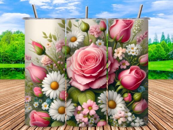 Transforming Everyday Drinkware: A Comprehensive Guide to 3D Flowers Tumbler Wrap Sublimation PNGs
