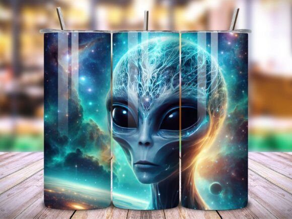 Transforming Your Drinkware: A Deep Dive into the 3D Alien 20 Oz Tumbler Wrap Vol.4